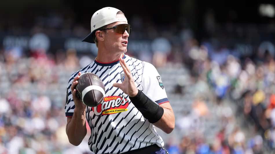 Tom Brady no Fanatics Flag Football Classic (Foto: Michael Owens/Getty Images)