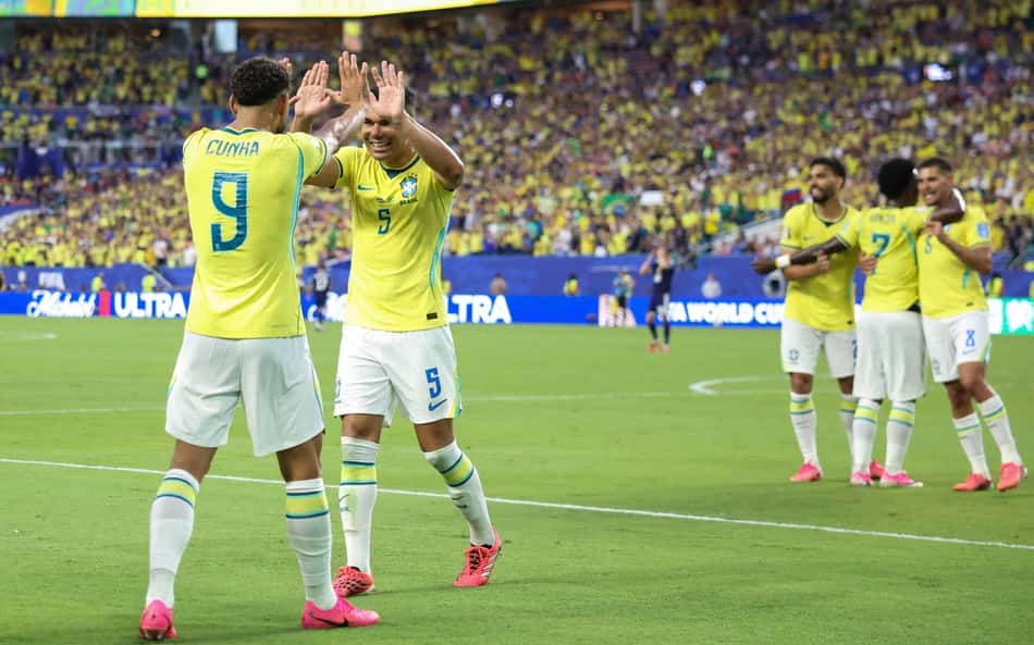 Com jogos da fase de mata-mata já definidos, Brasil se prepara para encarar o Japão (Foto: PATRICIA DE MELO MOREIRA / AFP)