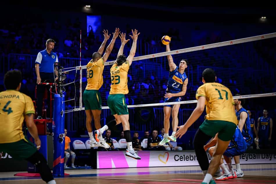 Brasil é derrotado pela Itália na VNL masculina