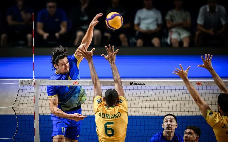 Brasil não dá conta da Ucrânia e perde invencibilidade na VNL