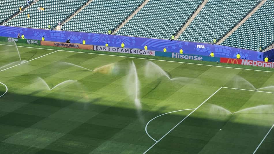 Gramado do Philadelphia Stadium que receberá Brasil x Haiti
