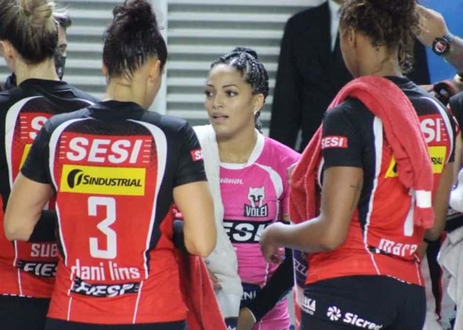 Brenda Castillo em ação pelo Sesi Bauru em 2020 (Foto: Amanda Demétrio/ Sesi)