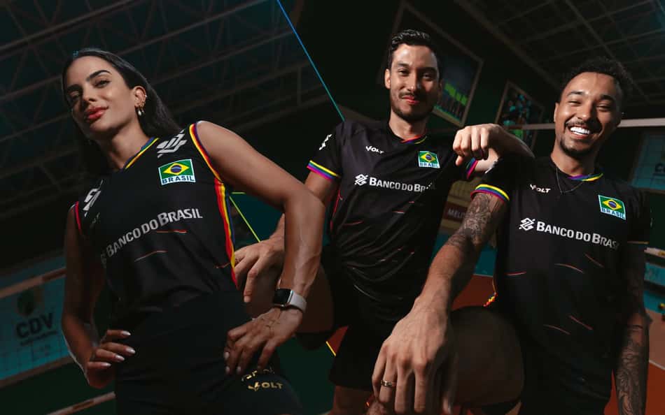 A camisa que será utilizada pelos líberos brasileiros na VNL
