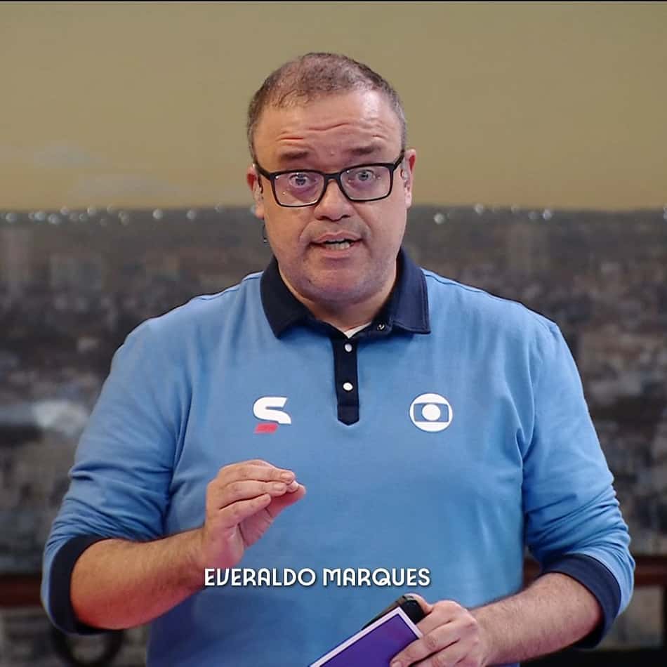 Everaldo Marques participará das transmissões dos dois jogos da Copa do Mundo na Tv Globo nesta nesta terça-feira (16) (Foto: Reprodução Globo)