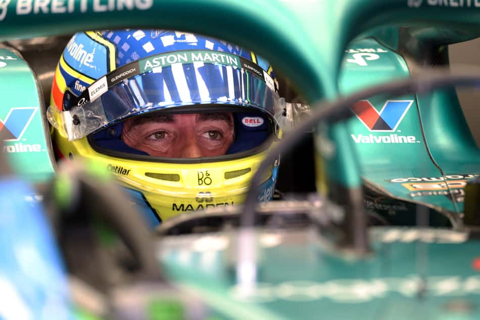 Fernando Alonso no GP de Barcelona pela F1 2026 (Foto: Lluis GENE / AFP)