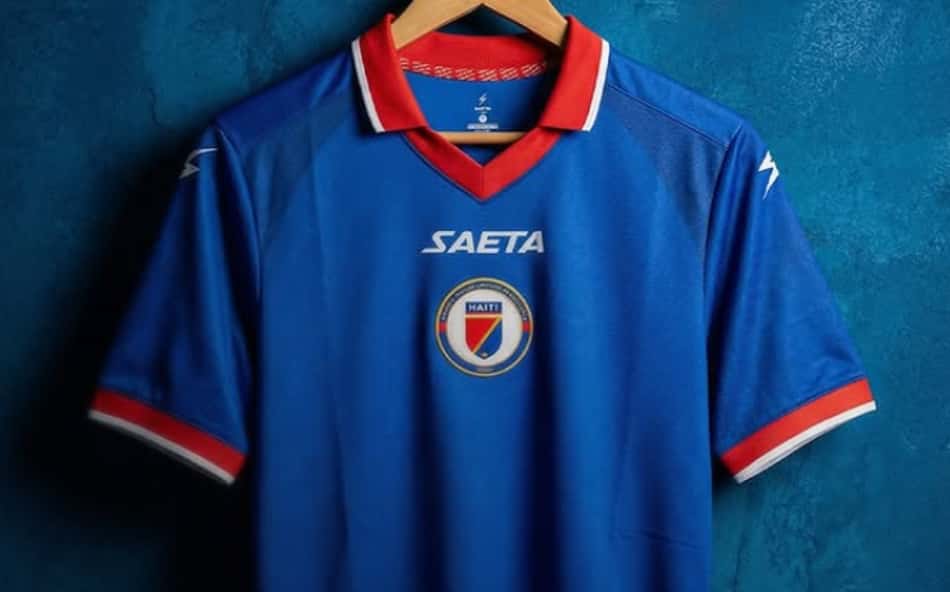 Uniforme do Haiti (Foto: Divulgação Saeta)
