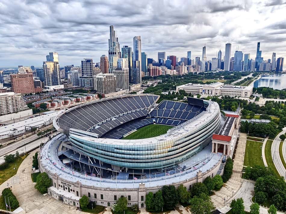 EUA x Alemanha será no Soldier Field, em Chicago,. (Foto: Wikipedia/Reprodução)