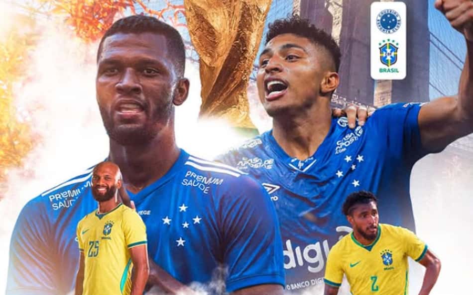 Igor Thiago e Éderson (Foto: Reprodução Cruzeiro)