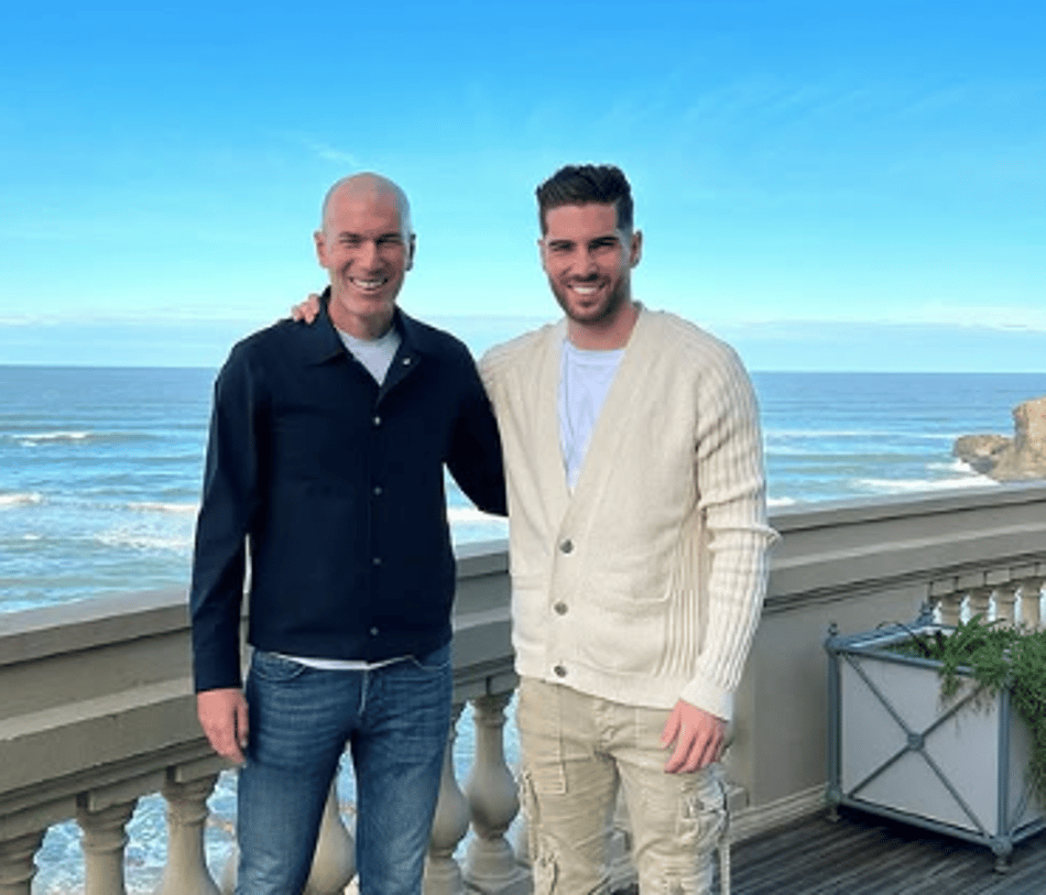 Zinedine Zidane e o filho Luca (Reprodução)|