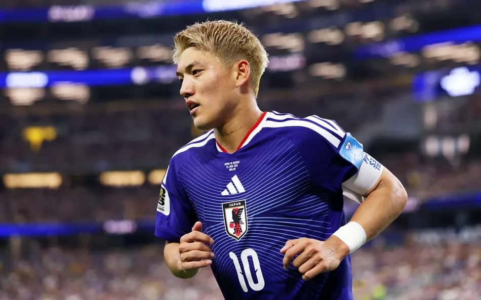 Ritsu Doan é uma dos principais jogadores do Japão para encarar o Brasil na Copa do Mundo