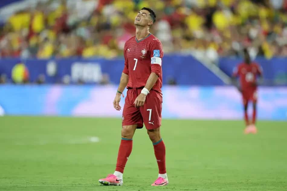 CR7 teve partida apagada contra a Colômbia