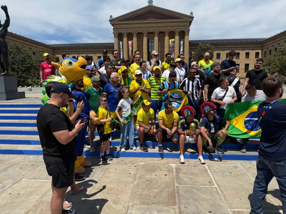 Torcida Brasileira faz a festa na Filadélfia 