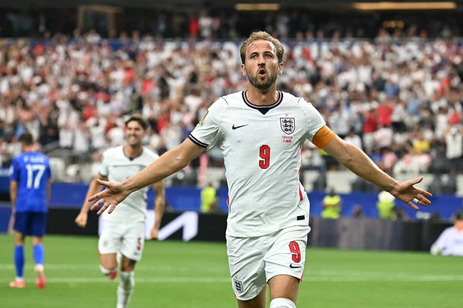 Com show de Kane, a Inglaterra venceu a Croácia por 4 a 2 na Copa do Mundo de 2026 (Foto: Paul ELLIS / AFP)