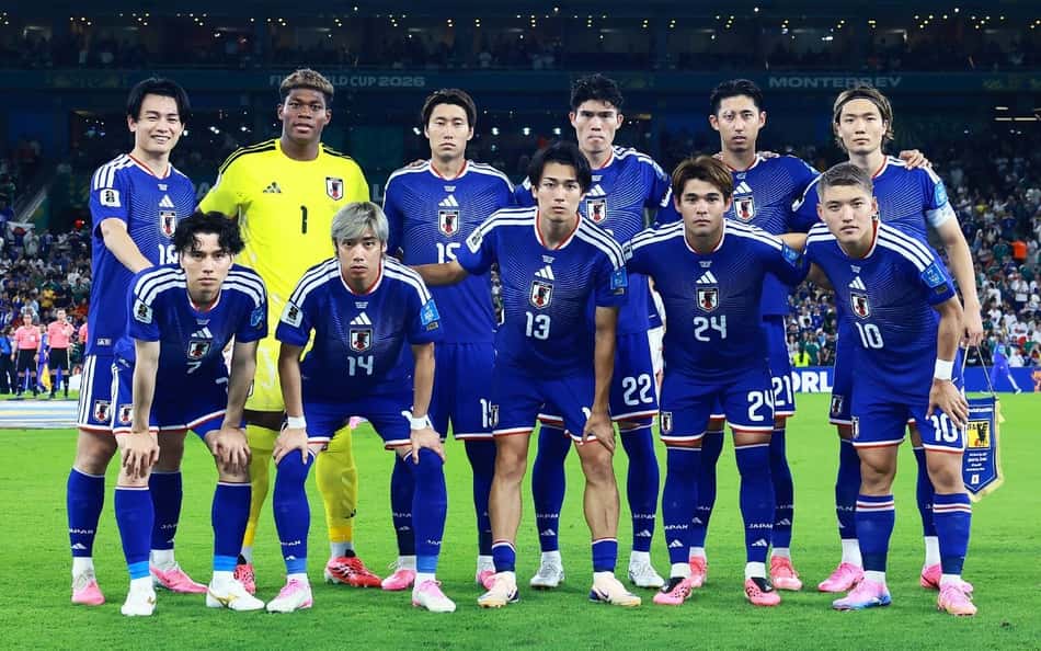Jogadores do Japão na Copa do Mundo (Foto: Divulgação)