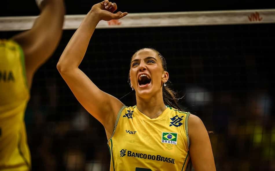 Julia Kudiess comemora atuação na estreia da VNL: 'Pressão positiva'