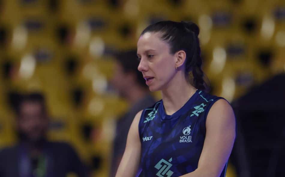 Macris em treino da Seleção para a VNL (Foto: Divulgação/ CBV)