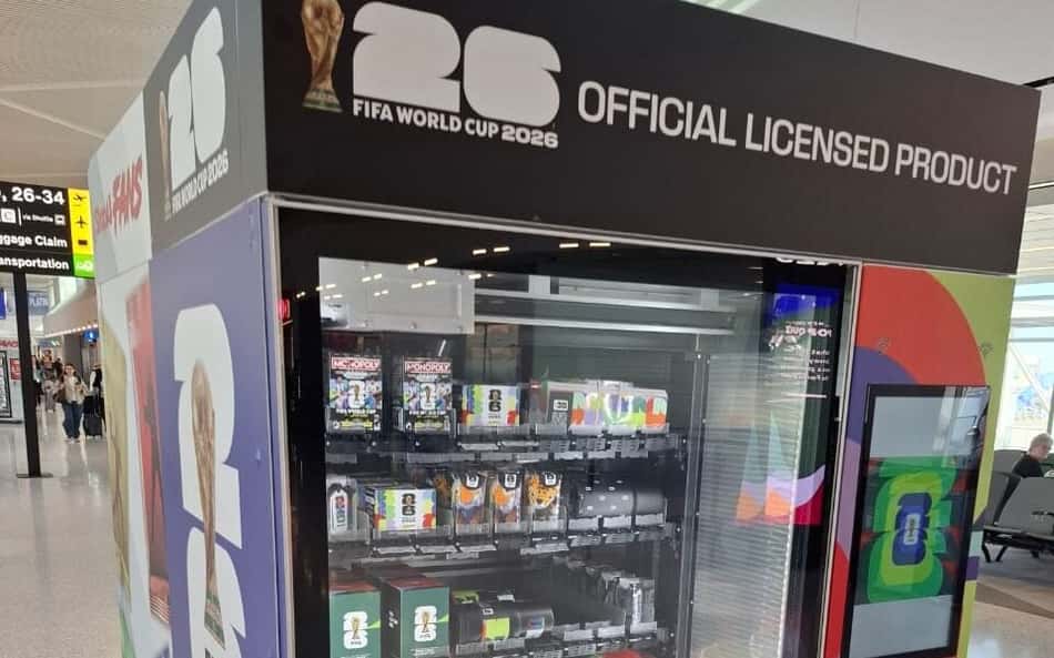 De Monopoly a mascotes: produtos oficiais da Copa são vendidos em máquinas automáticas
