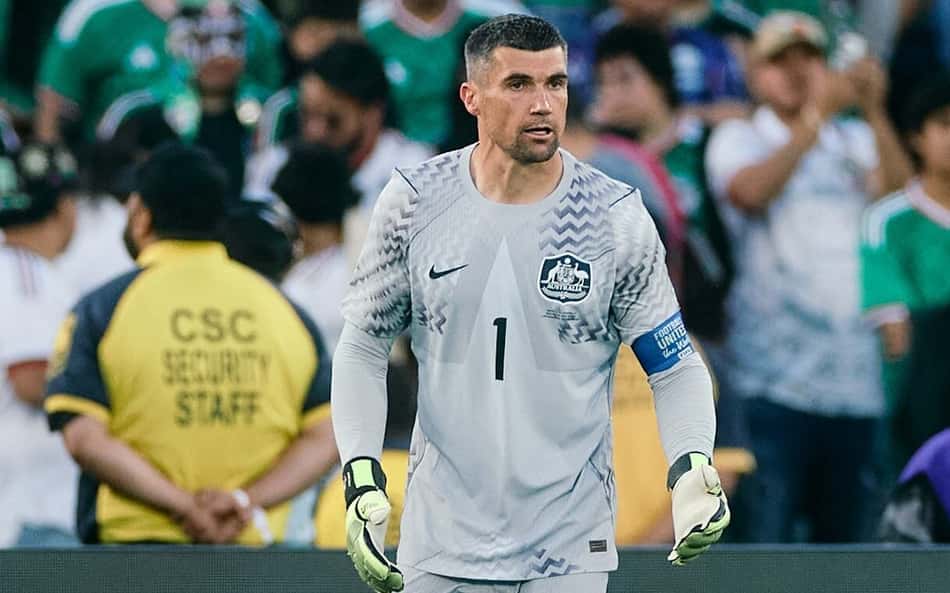 Goleiro Maty Ryan, pela seleção da Austrália (Reprodução/Austrália)