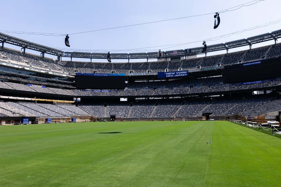 Metlife Stadium, em Nova Jérsei, é o palco da final de 2026, entrando para a história das Copas do Mundo (Foto: Dustin Satloff / GETTY IMAGES NORTH AMERICA / Getty Images via AFP)