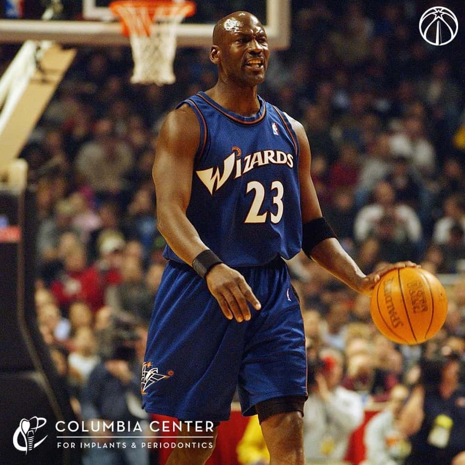 Michael Jordan no Washington Wizards (Foto: Reprodução / X / Washington Wizards)