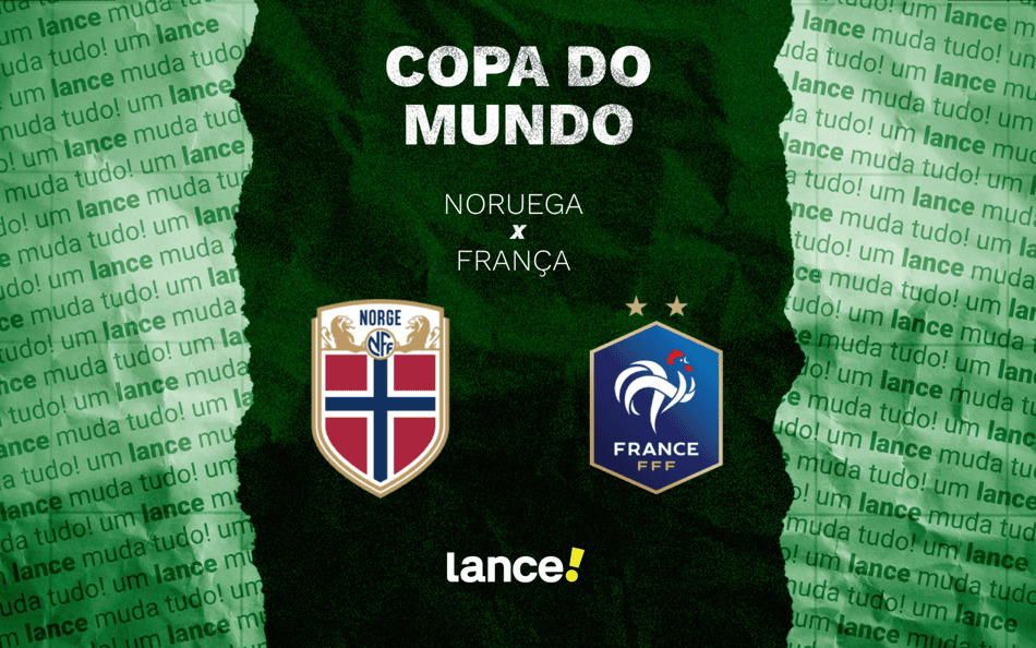 Noruega e França se enfrentam pela 3ª rodada da Copa do Mundo (Foto: Arte/Lance!)
