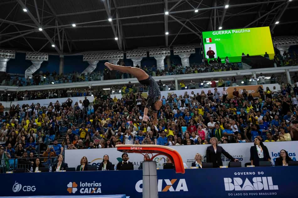 Rebeca Andrade no Pan-Americano de Ginástica Artística 2026 (Foto: MeloGym/CBG)