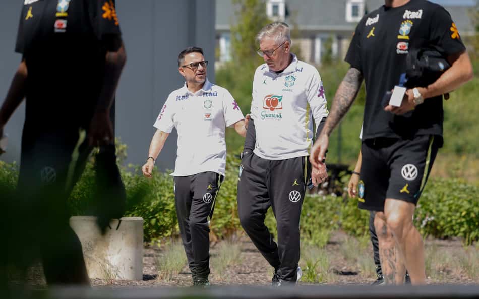 Rodrigo Caetano e Carlo Ancelotti
