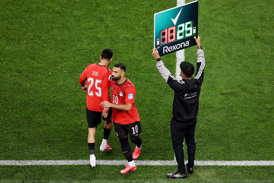 Salah é substituído na partida contra o Irã na Copa