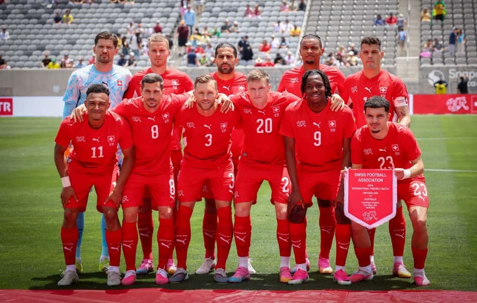 Seleção Suíça (Photo by SANDY HUFFAKER / AFP)
