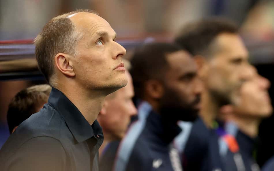 Thomas Tuchel em Inglaterra 4x2 Croácia pela Copa do Mundo (Foto: Richard Pelham/Getty Images/AFP)