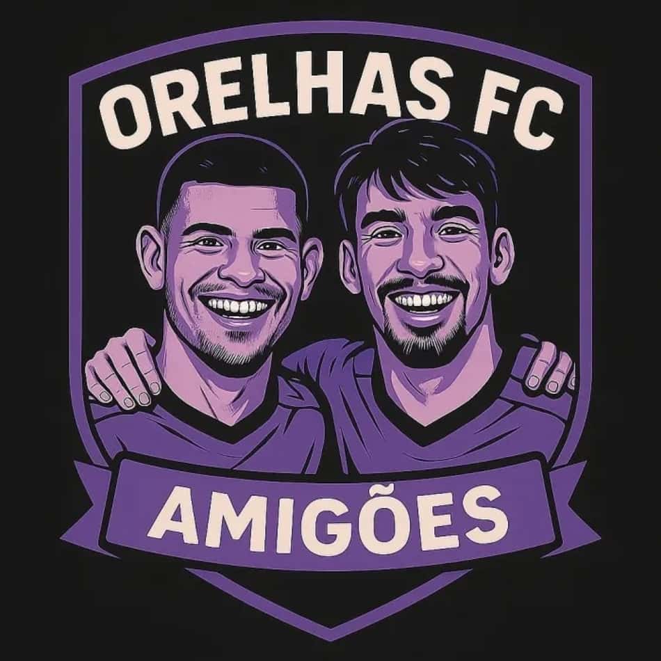 Logo do Orelhas FC, time de fut 7 dos jogadores de futebol Bruno Guimarães e Paquetá