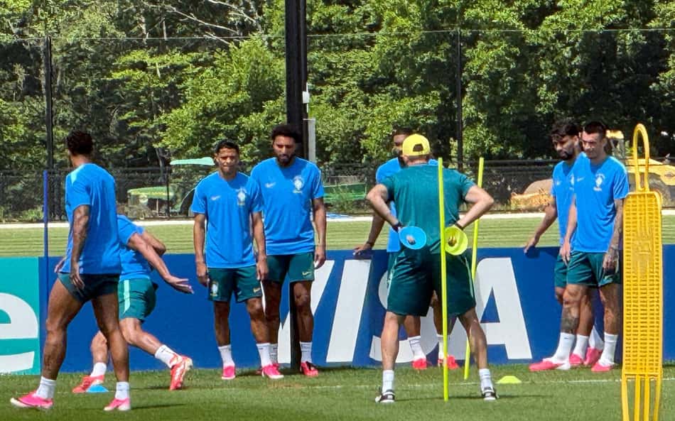 Treino da Seleção Brasileira no CT e Morristown
