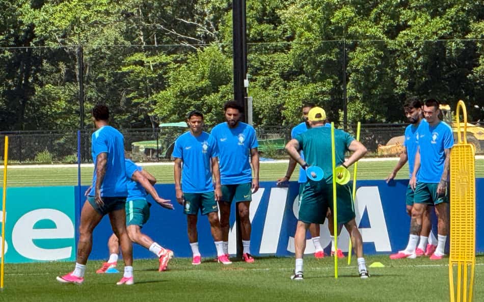 Treino da Seleção Brasileira no CT e Morristown