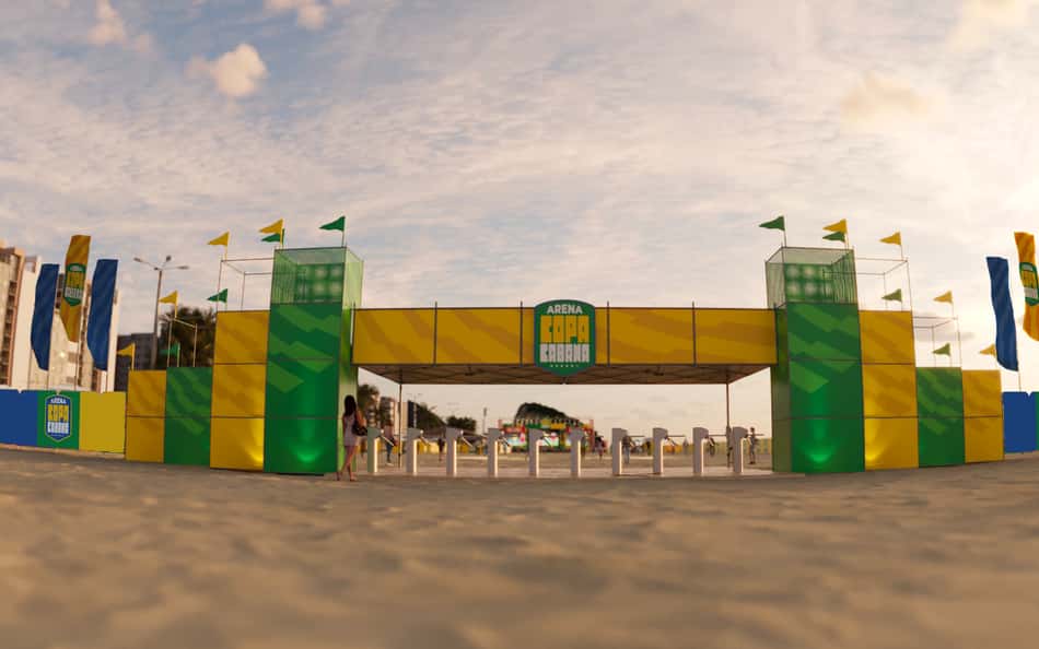 Arena Copacabana transmitirá jogos da Copa do Mundo (Foto: Divulgação)