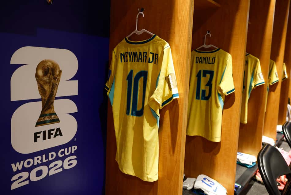 Vestiário da Seleção Brasileira antes de Brasil x Escócia (Foto: Divulgação/CBF)