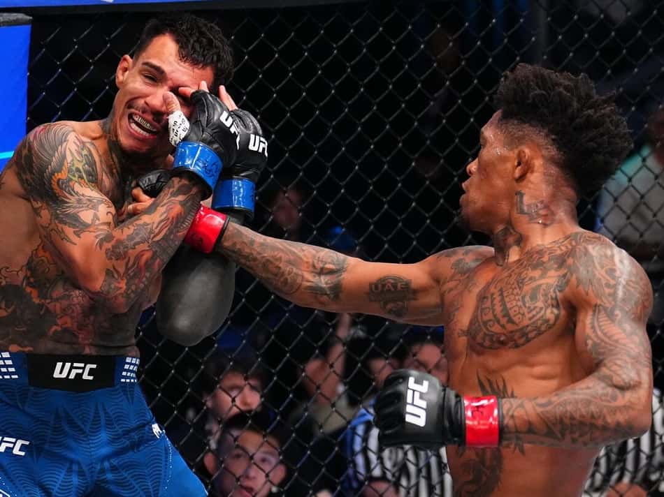 Vinicius Lokdog em vitória no UFC Vegas 119 (Foto: Reprodução/Instagram/UFC)