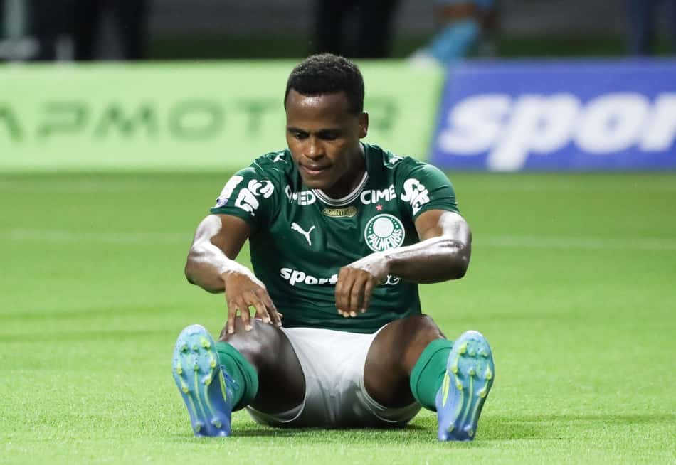 Jhon Arias lamenta jogada pelo Palmeiras (Foto: Marina Uezima/Brazil Photo Press/Folhapress)