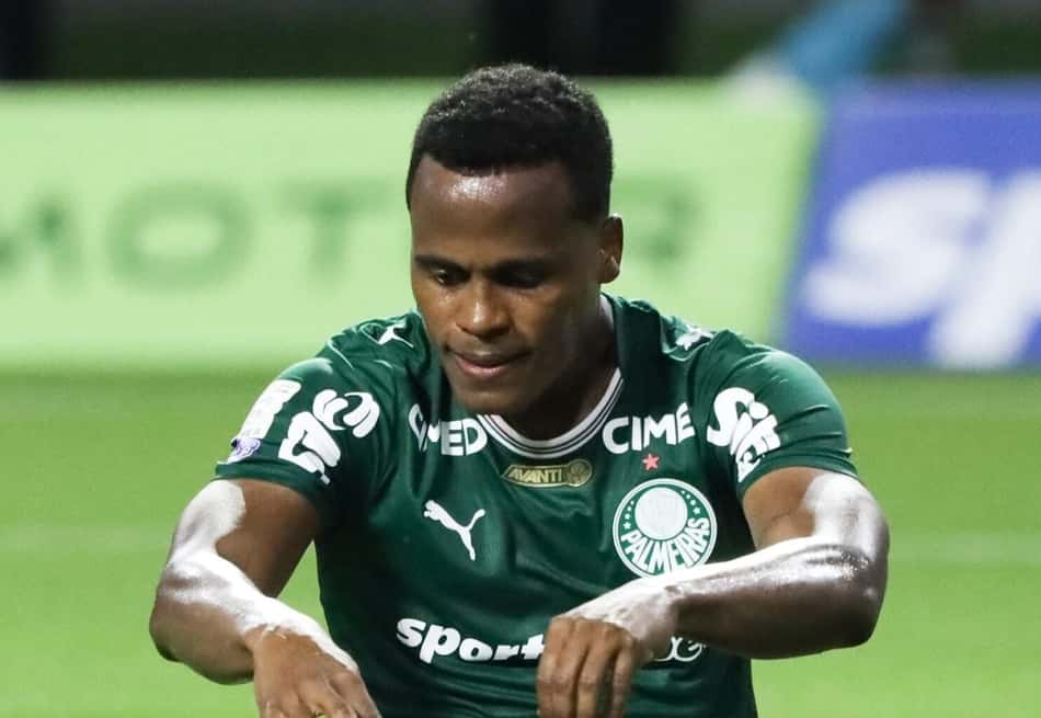 Jhon Arias lamenta jogada pelo Palmeiras (Foto: Marina Uezima/Brazil Photo Press/Folhapress)