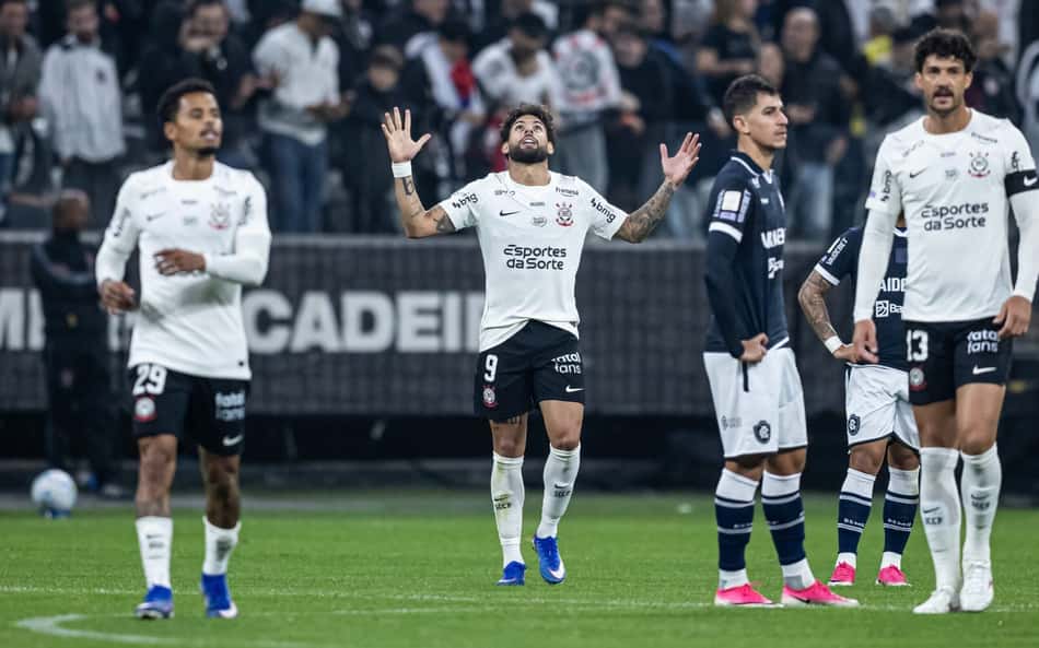 Yuri Alberto marca gol do Corinthians na partida contra o Remo, pela décima nona rodada do Campeonato Brasileiro Série A.