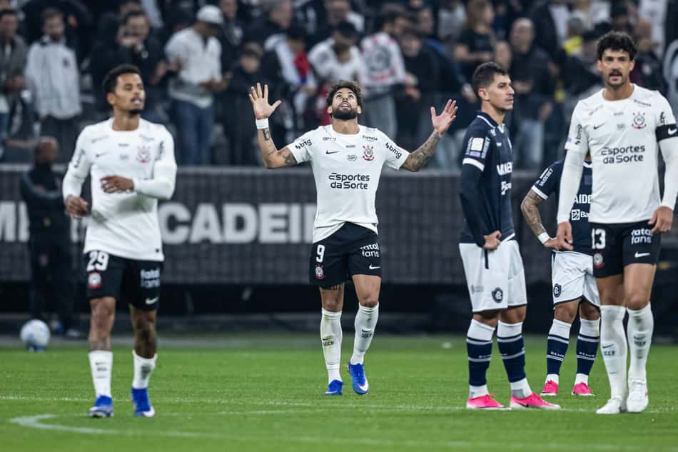 Yuri Alberto marca gol do Corinthians na partida contra o Remo, pela décima nona rodada do Campeonato Brasileiro Série A.