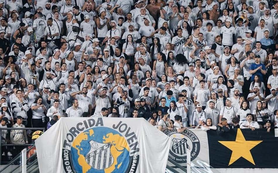 Torcida do Santos na Vila Belmiro no duelo diante da Chapecoense. (Foto: Raul Baretta/ Santos FC)