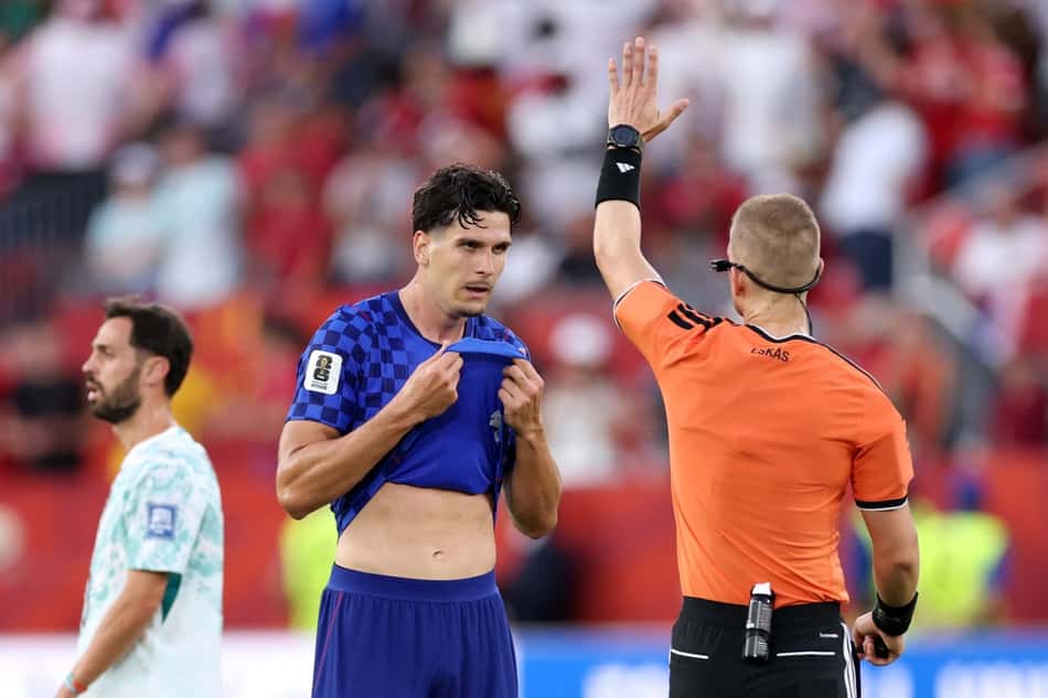 Gol da Croácia anulado pela arbitragem contra Portugal