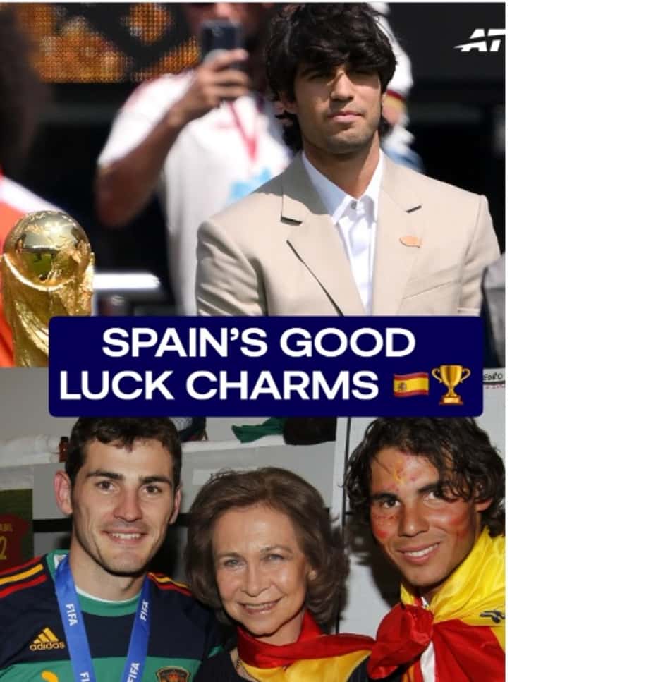 ATP relembra Nadal e Alcaraz nos títulos da Espanha na Copa do Mundo (Reprodução)