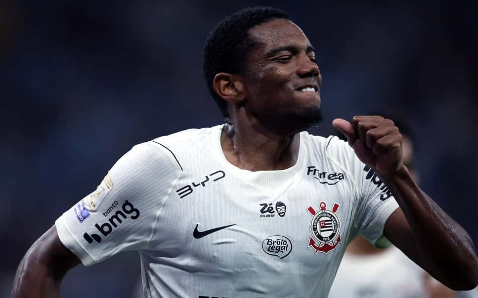 André comemora gol pelo Corinthians