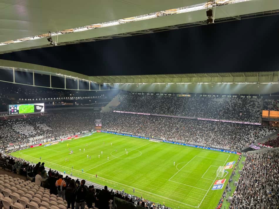 Neo Química Arena durante a partida contra o Athletico-PR, em rodada válida pelo Brasileirão.