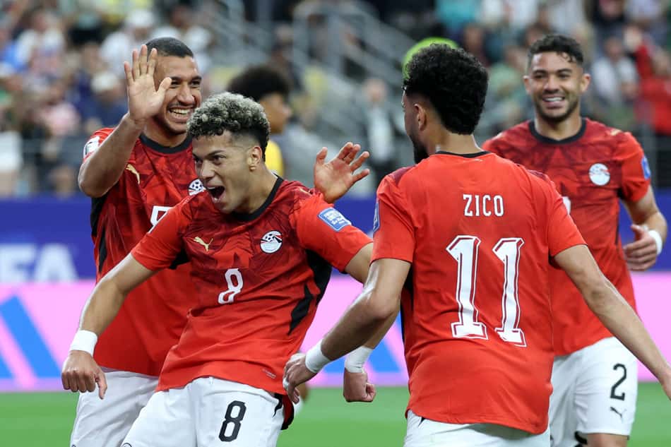 Ashour comemora gol marcado pelo Egito contra a Austrália na Copa do Mundo