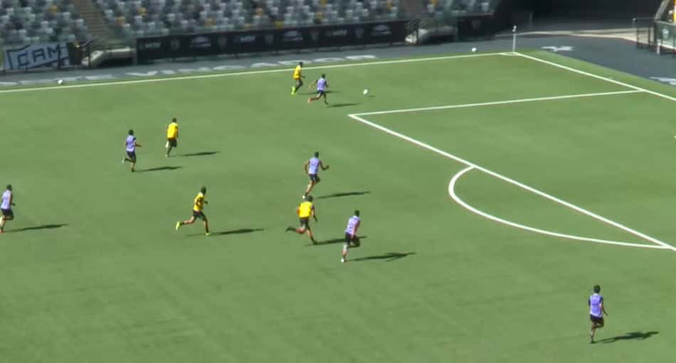 Jogo treino Atlético (reprodução Galo TV)