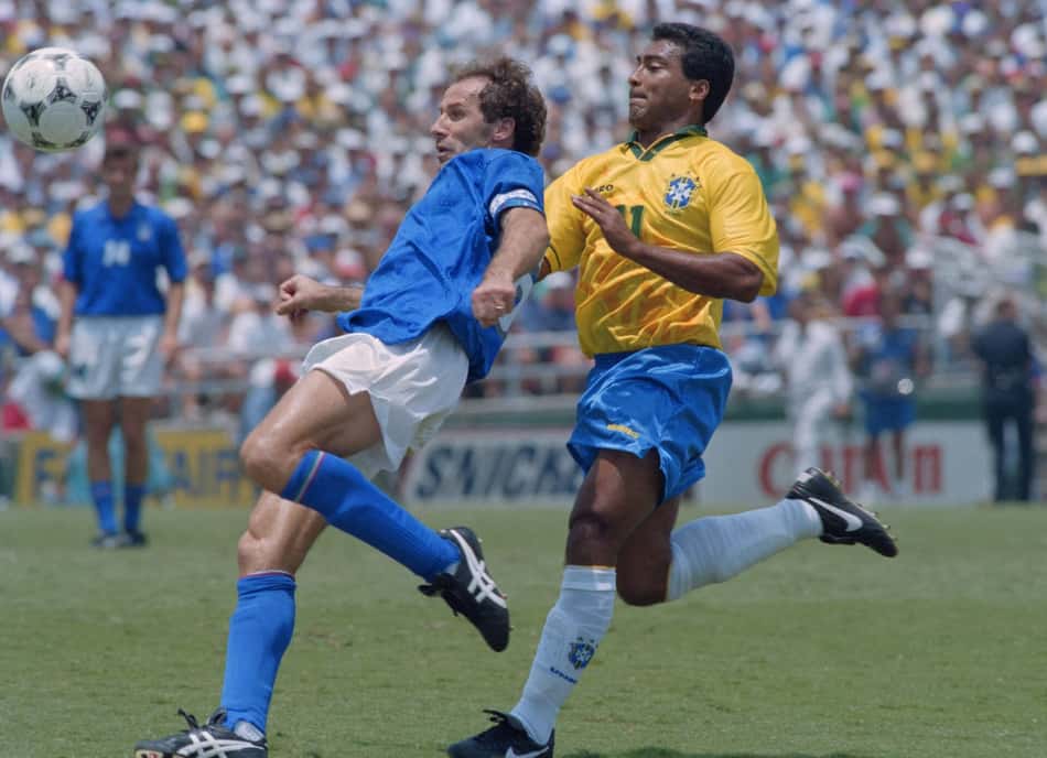 Romario e Baresi na final da Copa do Mundo de 1994