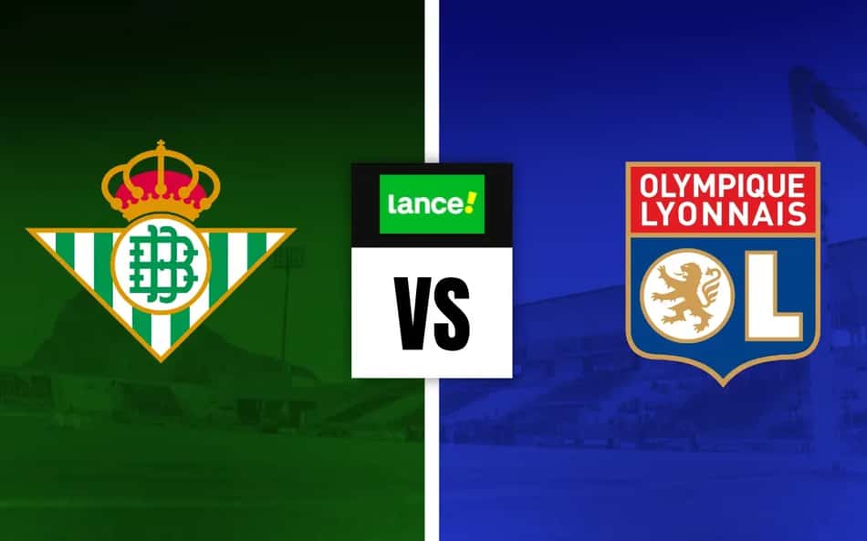 Escudos de Real Betis x Lyon para amistoso internacional