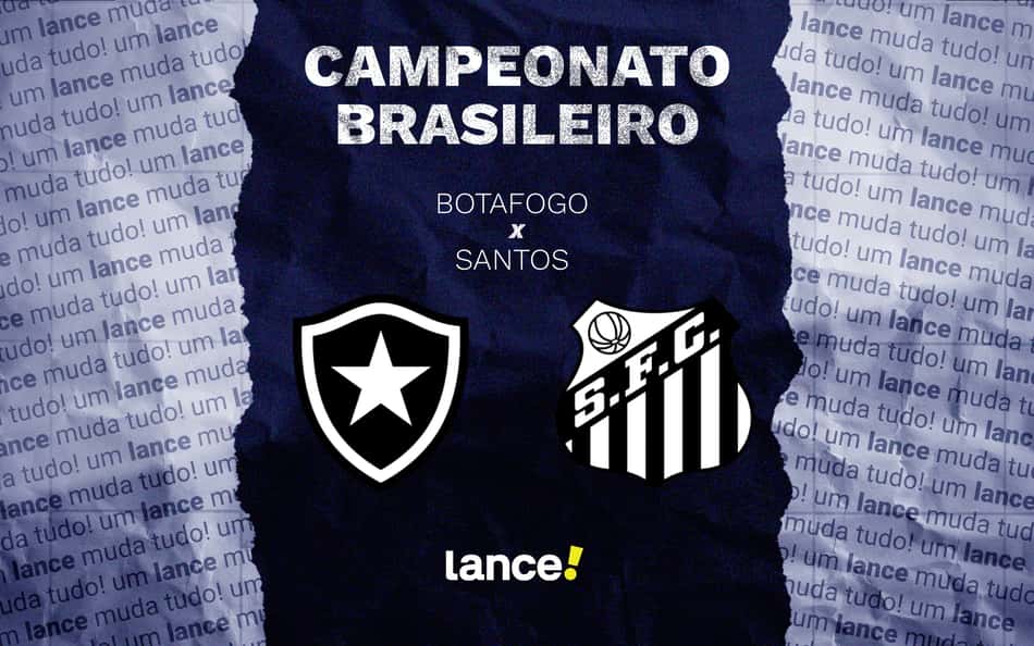 Botafogo x Santos: onde assistir e prováveis escalações do jogo pelo Brasileirão